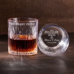 Personalized I Can Marry People Wedding Rings Design 10 oz Whiskey Glass with Name and Date Wedding Celebrate Party Gift for Officiant