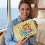 Personalised Life Is Better On A Cruise Striped Makeup Bag with Name Travel Essential Birthday Gift for Women Girls