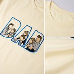 Maglietta e felpa personalizzata con ricamo di 3 foto, unica e speciale - Regalo di compleanno e anniversario per papà e mamma