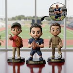 Gepersonaliseerd 3D cartoon sportfiguur met naam unieke bureau decoratie verjaardagscadeau en teamcadeau voor sportliefhebbers