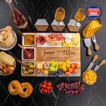 Personalized Engraved Name and Date Wood Cutting Board Coaster Set with Ceramic Bowl Ship from USA Engagement Anniversary Gift for Family Friends