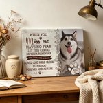 Personalized Pet Photo Paw Print Framed Canvas Print with Name and Year Home Decor Ship from USA Memorial Sympathy Gift for Pet Owners Lovers