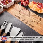 Personalized Engraved Name Marble 11 Pcs Cutting Board Coaster Set with Ceramic Bowl Ship from USA Engagement Christmas Gift for Family Friends