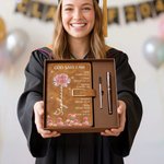 Cuaderno de cuero de PU A5 personalizado con título y nombre Flor de nacimiento de cristal Versículos de la Biblia Cumpleaños de uso diario Regalo cristiano para los ratones de biblioteca de la famili