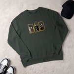 Maglietta e felpa personalizzata con ricamo di 3 foto, unica e speciale - Regalo di compleanno e anniversario per papà e mamma