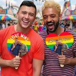 Personalized Multicolor Rainbow LGBTQ Photo Handheld Fan with Text Pride Parade Outdoor Activities Party Gift for Couple Close Friend Gay