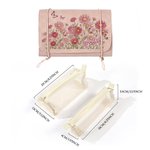 Henkilökohtainen Syntymä Kukka Perhonen PU Nahka Makeup Bag nimi Travel Essentials Häät Party Syntymäpäivä lahja naisille