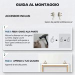 Stampa su tela personalizzata con ritratto stile cartone animato e nome, decorazione casa - Regalo della Festa del Papà per neo genitori