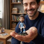 Gepersonaliseerd 3D cartoon sportfiguur met naam unieke bureau decoratie verjaardagscadeau en teamcadeau voor sportliefhebbers