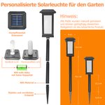 Personalisierte Solar-Gedenkleuchte mit Foto und Schmetterling | mit Namen und Jahr | Garten-Deko | Erinnerungsgeschenk für Familie und Freunde