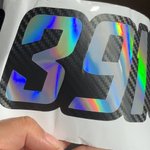 Adesivi personalizzati impermeabili in fibra di carbonio con numeri e lettere della barca, set di 2 adesivi per l'uso quotidiano per gli amanti delle moto d'acqua
