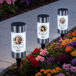 Personalised Always Loved Photo Solar Garden Light with Name and Year Garden Decor Sympathy Memorial Gift for Loss of Loved One