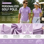 Polo personalizzata multicolore a tema golfistico traspirante con nome Golf Club Compleanno Regalo per la festa del papà per i padri giocatori di golf