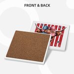 Personalized Retro Stars and Stripes Highland Cow Name 11 oz 15 oz Ceramic Mug with Coaster Daily Use American Independence Day Gift for Americans