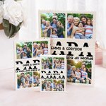 Puzzle en briques personnalisé avec nom photos et texte - Cadeau d'anniversaire et fête des Pères pour papa grand-père et famille