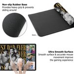 Personalised Multicolor Best Dad Ever 2-6 Photos Non-Slip Mouse Pad Desk Mat with Text Office Desk Supplies Daily Use Father's Day Gift for Dad