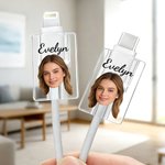Protecteur de câble transparent avec nom pour chargeur iPhone Type-C Lot de 2 Cadeau d'anniversaire pour la famille et les amis