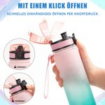 Personalisierte Trinkflasche mit Fußballspieler-Silhouette | mit Namen und Nummer |  Trageschlaufe | Geschenk für Kinder Teenager und Fußballfans