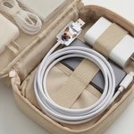 Protecteur de câble transparent avec nom pour chargeur iPhone Type-C Lot de 2 Cadeau d'anniversaire pour la famille et les amis