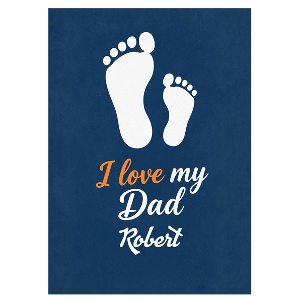 Footprint Father’s Day Ecard