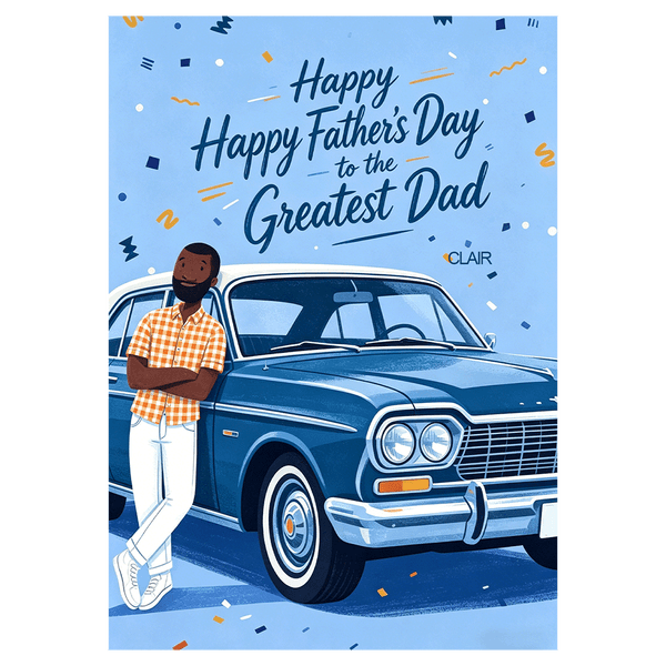 Classic Car Father’s Day Ecard