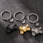 Personalized Motorcycle Guardian Angel Keychain with Name Moto Club Birthday Gift for Moto Lovers