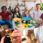 Personalized World Cup Trophy Photo Design Bottle Opener Keychain with Name and Number Sports Memorabilia Birthday Father's Day Gift for Soccer Fans