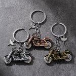 Personalized Motorcycle Guardian Angel Keychain with Name Moto Club Birthday Gift for Moto Lovers
