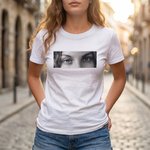 Personalized Multicolor Eyes Photo Soft T-shirt Sweatshirt Hoodie Birthday Anniversary Gift Couples