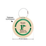 Personalised Hole In One Golf Pattern Acrylic Golf Bag Tag with Text and Date Daily Use Birthday Gift for Golf Players Lovers