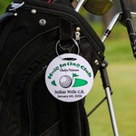 Personalised Hole In One Golf Pattern Acrylic Golf Bag Tag with Text and Date Daily Use Birthday Gift for Golf Players Lovers