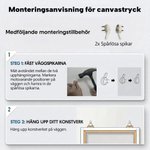 Personlig stor canvastavla med abstrakt graffiti och tryckt text som snygg väggdekor och perfekt födelsedagspresent till pappa