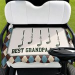 Personalized Golf Club Golf Cart Seat Cover with 1-10 Names and Title Golf Course Accessories Father's Day Birthday Gift for Father Golf Lover