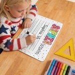 Personalised Rainbow Tractor Acrylic Name Tracing Board with Black Dry-Erase Pen Home Educational Learning Toy Daily Use Gift for Boys Girls