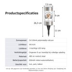 Gepersonaliseerde zonne-energie tuinlamp met pootafdruk of vleugels met huisdierfoto naam en datum - herdenkingscadeau voor huisdierenliefhebbers
