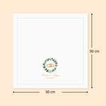 Serviette de table personnalisée avec nom date et motif -  Décoration de table - Cadeau d'anniversaire de mariage pour jeunes mariés