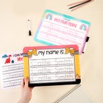 Personalised Rainbow Tractor Acrylic Name Tracing Board with Black Dry-Erase Pen Home Educational Learning Toy Daily Use Gift for Boys Girls