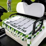 Personalized Golf Club Golf Cart Seat Cover with 1-10 Names and Title Golf Course Accessories Father's Day Birthday Gift for Father Golf Lover