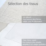 Serviette de table personnalisée avec nom date et motif -  Décoration de table - Cadeau d'anniversaire de mariage pour jeunes mariés