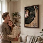 Personalized Vinyl Record Song Lyrics Print Photo Giclee Canvas Prints Home Decor Ship from USA Anniversary Wedding Gift for Newlyweds Couple