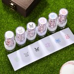 Personalized Baseball Theme Stamp Wooden Storage Box Set with Name Baseball Course Accessory Birthday Gift for Baseball Players Lovers