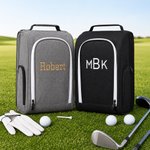 Personalised Embroidered Multi-Compartment Canvas Golf Shoe Bag with Text Sports Accessories Golf Club Father's Day Gift for Golf Lover