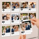 Personalised 12 Photos 2026 2027 Calendar Fridge Magnet Home Decor Memorial Anniversary Birthday Gift for Couple Pet Lover