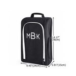 Personalised Embroidered Multi-Compartment Canvas Golf Shoe Bag with Text Sports Accessories Golf Club Father's Day Gift for Golf Lover