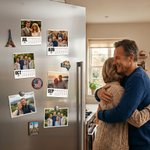 Personalised 12 Photos 2026 2027 Calendar Fridge Magnet Home Decor Memorial Anniversary Birthday Gift for Couple Pet Lover