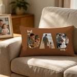Personalisierte Best Dad Ever Photo Soft Rectangular Throw Pillow Cover Home Decor Happy Father's Day Geschenk für Vater Mann