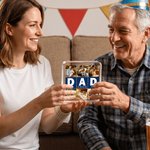Plaque acrylique carrée personnalisée pour la décoration de la maison Cadeau d'anniversaire pour la fête des pères