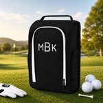 Personalised Embroidered Multi-Compartment Canvas Golf Shoe Bag with Text Sports Accessories Golf Club Father's Day Gift for Golf Lover