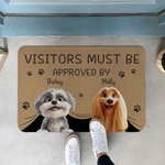 Visitantes personalizados deben ser aprobados por 3D de dibujos animados mascota antideslizante felpudo con 1-3 nombres decoración del hogar regalo de cumpleaños para los dueños de perros gatos amante