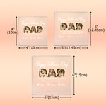 Personalized Dad 3-5 Photos Collage Square Acrylic Plaque with Names and Text Home Decor Father's Day Birthday Gift for Dad Grandpa